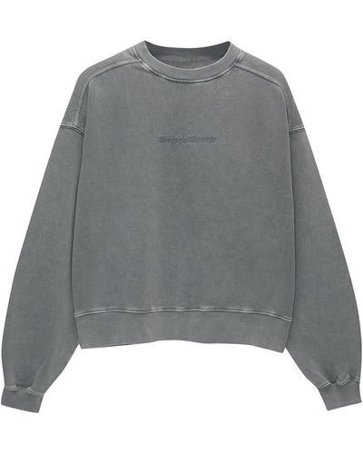 Pull&Bear Sweatshirt - Grau