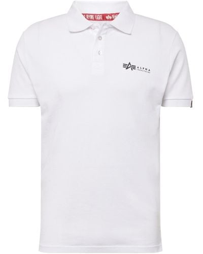 Alpha Industries Poloshirt - Weiß