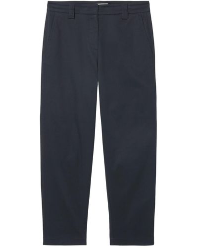 Marc O' Polo 7/8-Hose Pants, modern , tapered leg, high rise, welt pocket im modernen Chino-Style - Blau