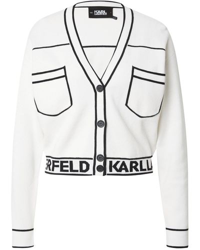 Karl Lagerfeld Strickjacke - Weiß