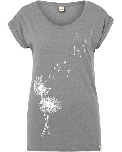 Iriedaily Shirt 'pusteblume' - Grau