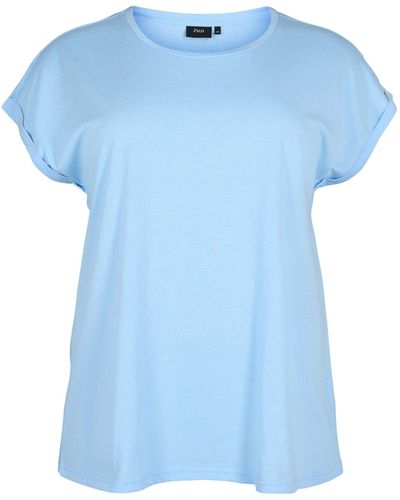 Zizzi T-shirt 'katja' - Blau