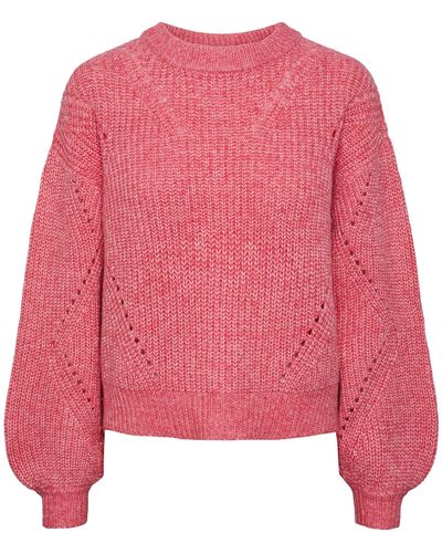 Pieces Pullover 'finka' - Pink