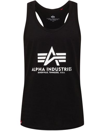 Alpha Industries Top - Schwarz