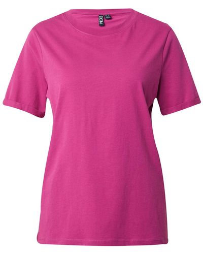 Pieces T-shirt 'ria' - Pink