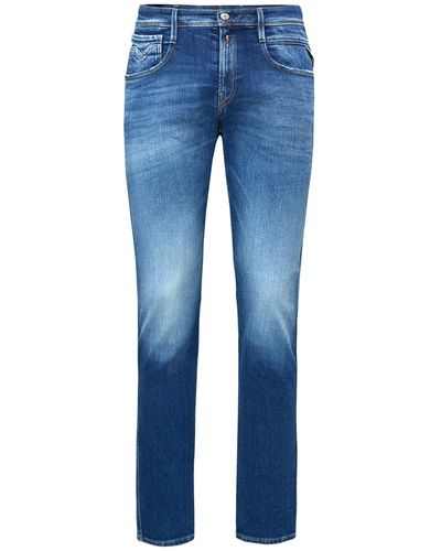 Replay Jeans Anbass Slim-Fit Recycled - Blau