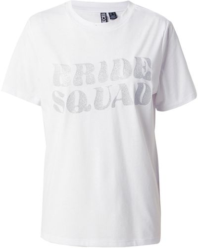 Pieces Shirt 'squad' - Weiß