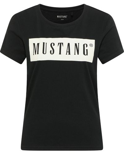 Mustang T-shirt 'alma' - Schwarz