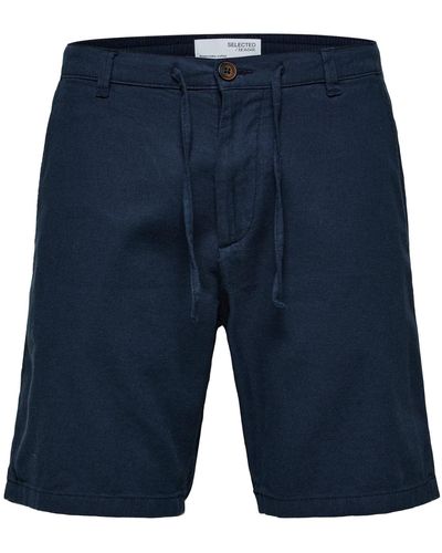 SELECTED Shorts 'brody' - Blau