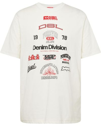 DIESEL T-shirt 'just n14' - Weiß