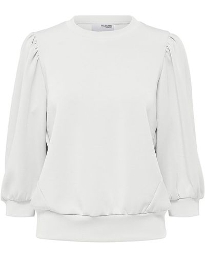 SELECTED Sweatshirt 'tenny' - Weiß