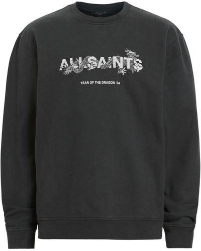 AllSaints Sweatshirt 'chiao' - Schwarz