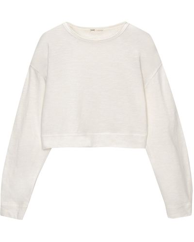 Pull&Bear Sweatshirt - Weiß