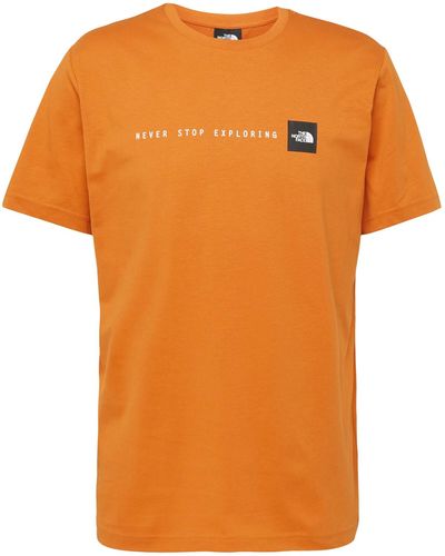 The North Face T-shirt 'never stop exploring' - Orange
