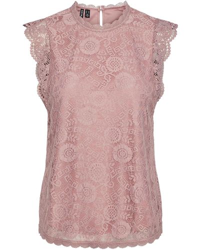Pieces Bluse 'olline' - Pink