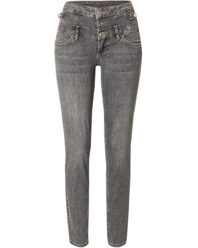 Liu Jo High-waist-Jeans RAMPY (1-tlg) Weiteres Detail, Plain/ohne Details - Grau