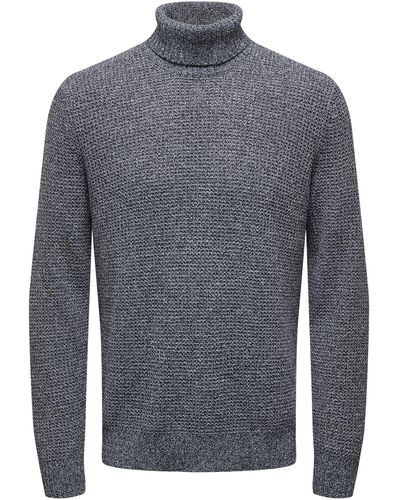 Only & Sons Pullover 'basil' - Blau