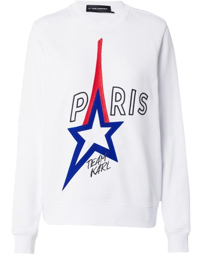 Karl Lagerfeld Sweatshirt 'paris' - Weiß