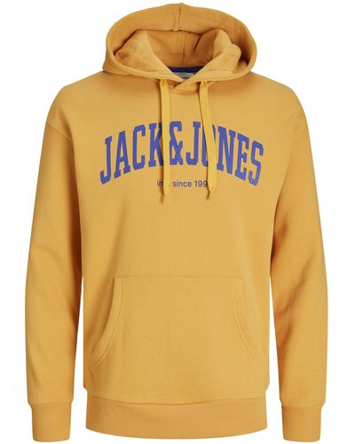 Jack & Jones Kapuzensweatshirt JJEJOSH SWEAT HOOD NOOS - Gelb