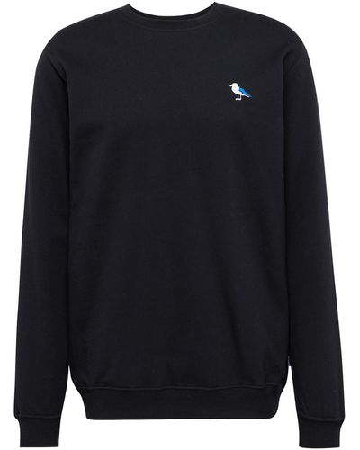 CLEPTOMANICX Sweatshirt 'embro gull' - Blau