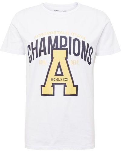 Aéropostale T-shirt 'champions' - Weiß