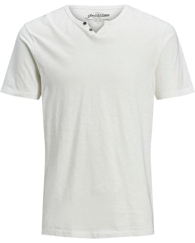 Jack & Jones Rundhals T-Shirt JJESPLIT - Weiß