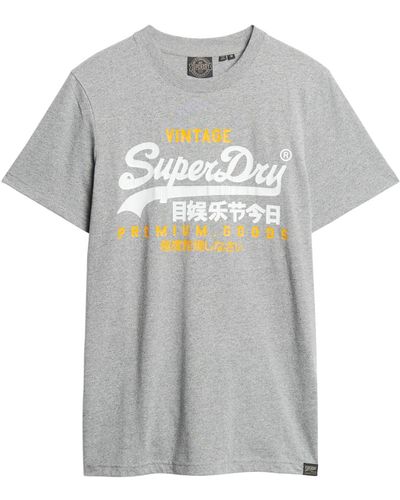 Superdry T-shirt - Grau