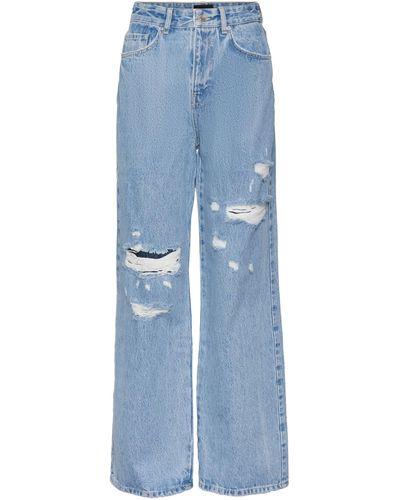 Vero Moda Vmrebecca wide high waist jeans - Blau