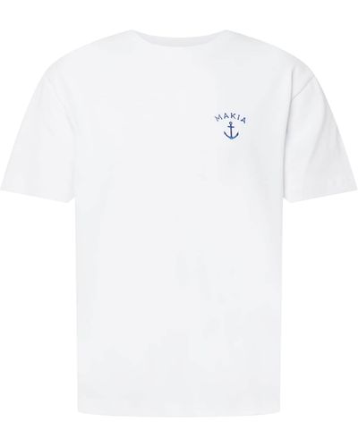 Makia T-shirt 'folke' - Weiß