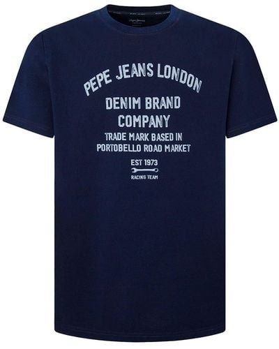 Pepe Jeans T-shirt 'curtis' - Blau