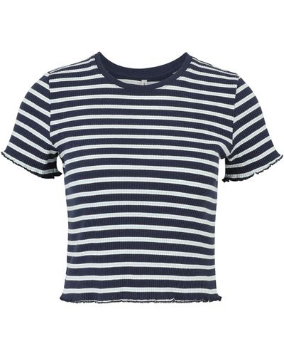 Only Petite T-shirt 'metti' - Blau