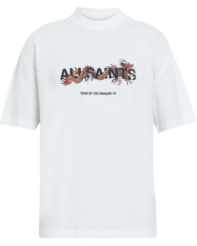 AllSaints T-shirt 'chiao' - Weiß