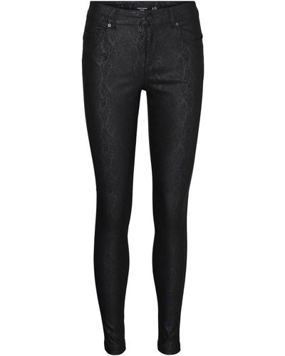 Vero Moda Skinny-fit-Jeans ALIA (1-tlg) Plain/ohne Details - Schwarz