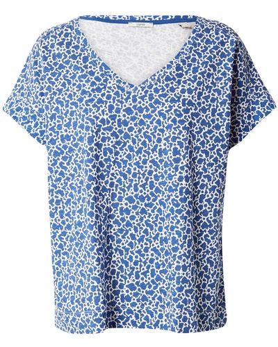 Esprit T-Shirt (1-tlg) Plain/ohne Details - Blau