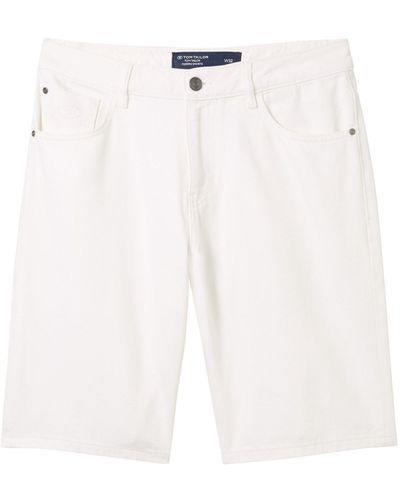 Tom Tailor Shorts 'morris' - Weiß