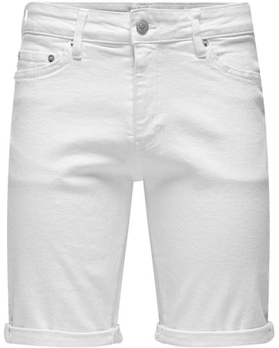 Only & Sons Shorts 'ply' - Weiß