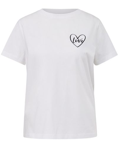 comma casual identity T-shirt - Weiß