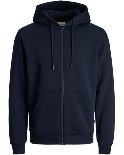 Jack & Jones Kapuzensweatjacke JJEBRADLEY SWEAT ZIP HOOD NOOS - Blau