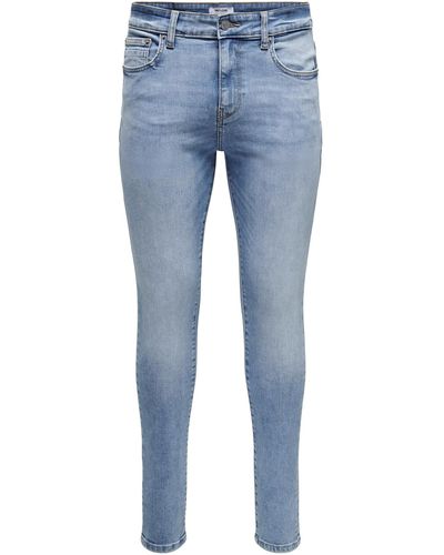 Only & Sons Jeans 'fly' - Blau