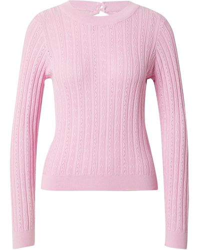 Vero Moda Strickpullover MORENA (1-tlg) Cut-Outs - Pink