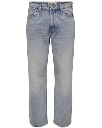 Only & Sons Jeans 'fade' - Grau