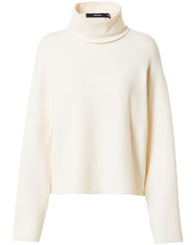 Vero Moda Pullover 'gold' - Weiß