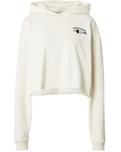 HUGO Sweatshirt 'dephana' - Weiß