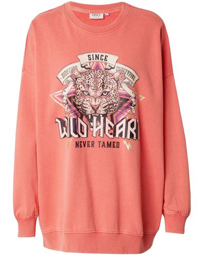 ONLY Sweatshirt 'lucinda' - Pink
