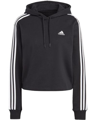 adidas Sportsweatshirt 'essentials 3-stripes french terry ' - Schwarz