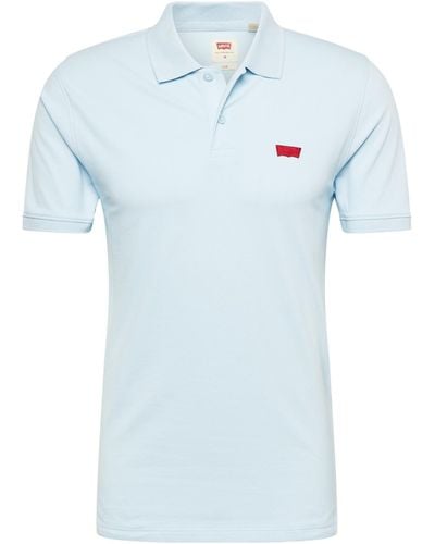 Levi's Shirt 'slim housemark polo' - Blau