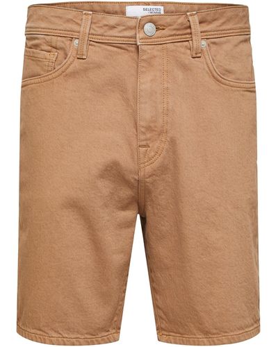 SELECTED Shorts 'luke' - Natur