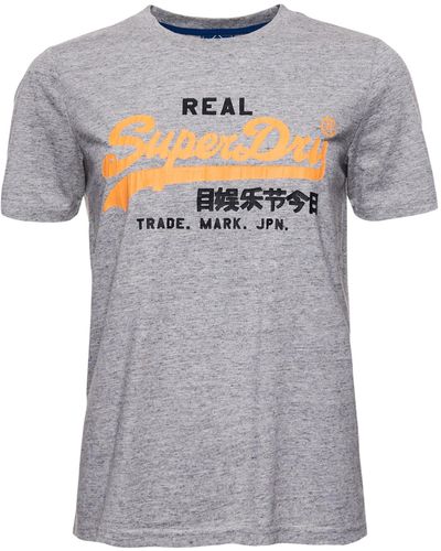 Superdry VL AC Tee T-Shirt - Grau