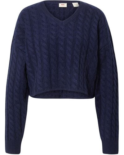 Levi's Pullover 'rae cropped sweater' - Blau