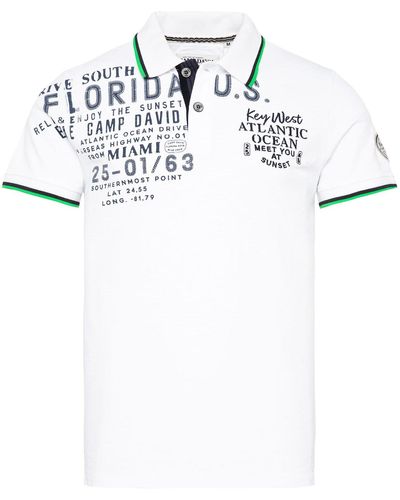 Camp David Poloshirt - Weiß